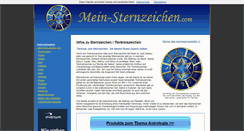Desktop Screenshot of mein-sternzeichen.com